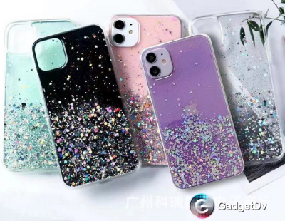 60643 Samsung S21 Plus защитная крышка-чехол блестки