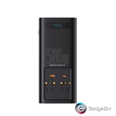 20865 Автомобильный инвертор Baseus Super Si Power Inverter 500W (220V CN/EU)