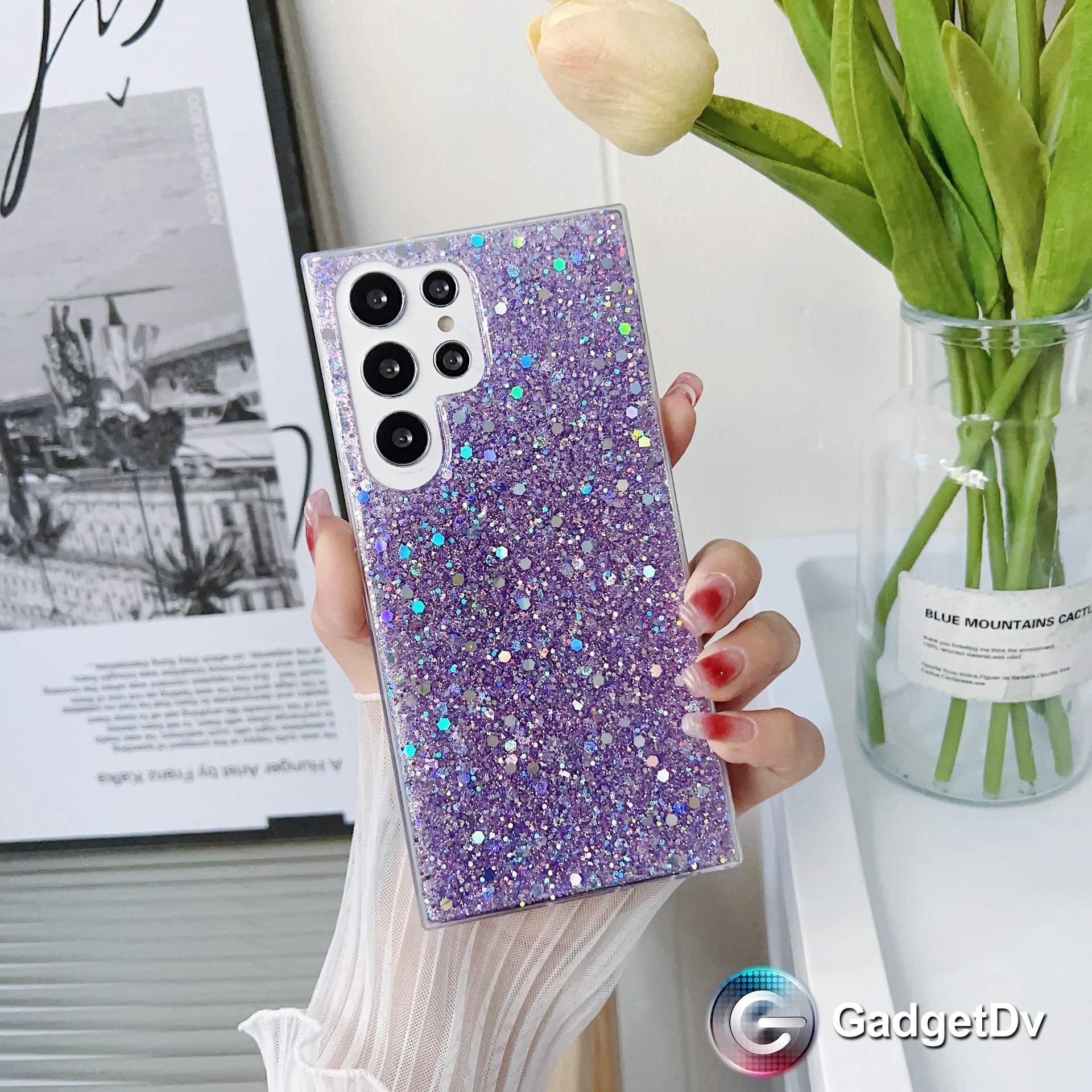 23238 Samsung A54 защитная крышка-чехол, блестки
