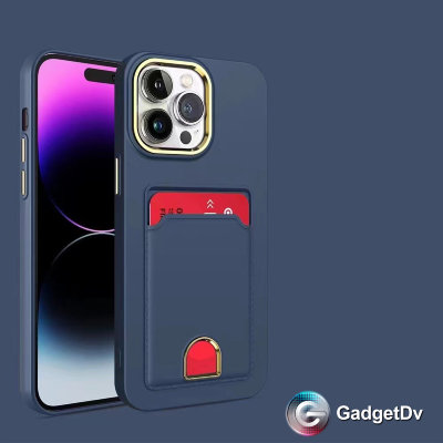 23591 Защитная крышка iPhone 15 с картхолдером плотный силикон