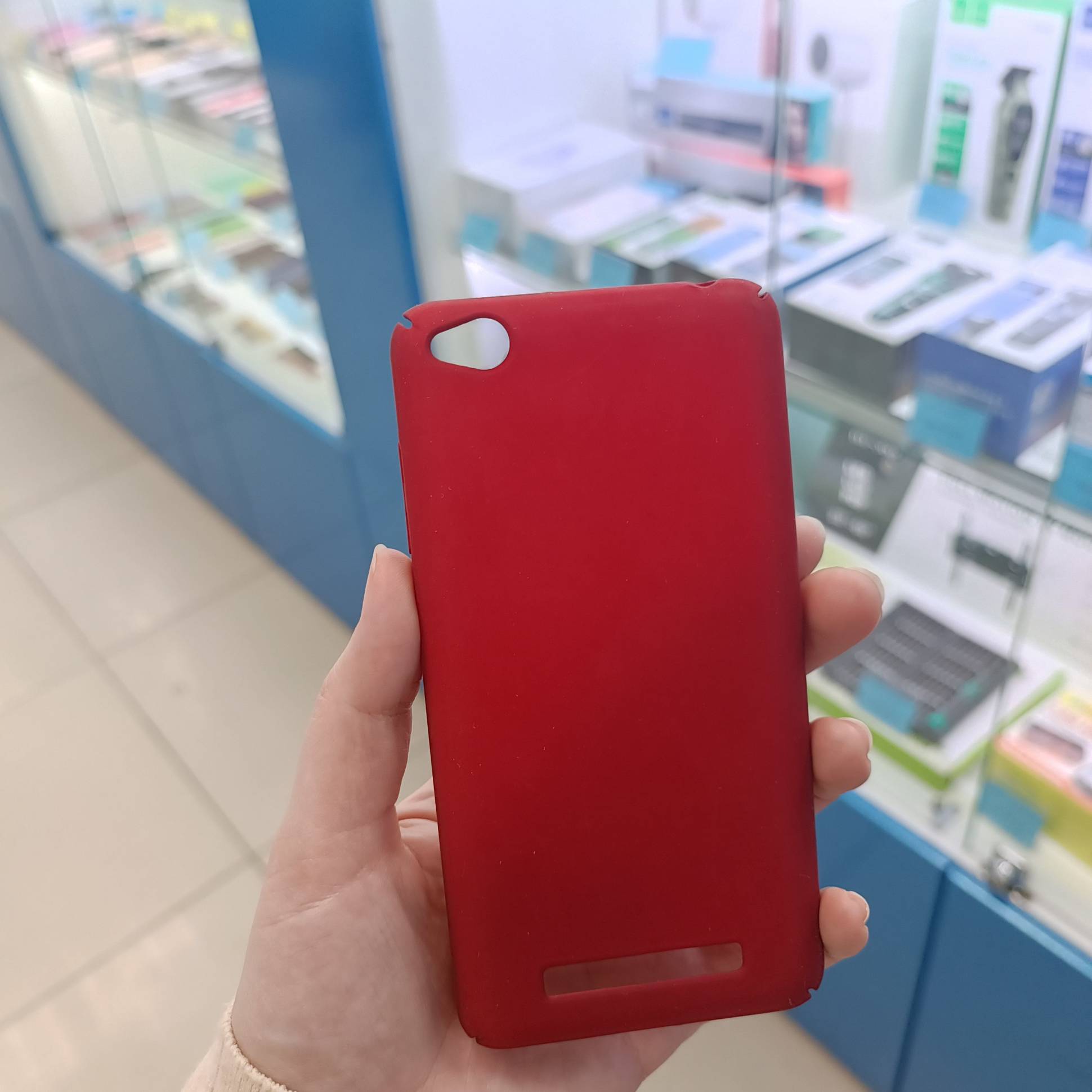 2834 Защитная крышка Xiaomi Redmi 4A пластиковая (красный)