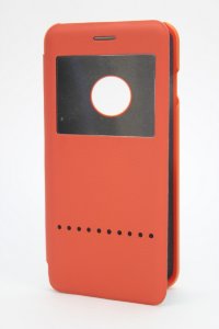 17-961  iPhone6+ Чехол-книжка (оранжевый)