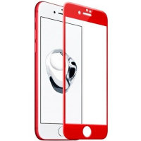 5096 Защитное стекло iPhone 7Plus/8Plus  3D Usams (красный)