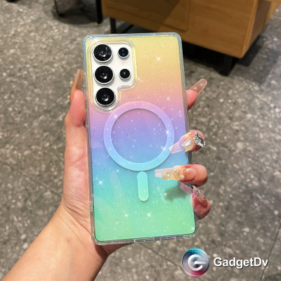 38789 Samsung S26Ultra защитная крышка-чехол пластик перелив.