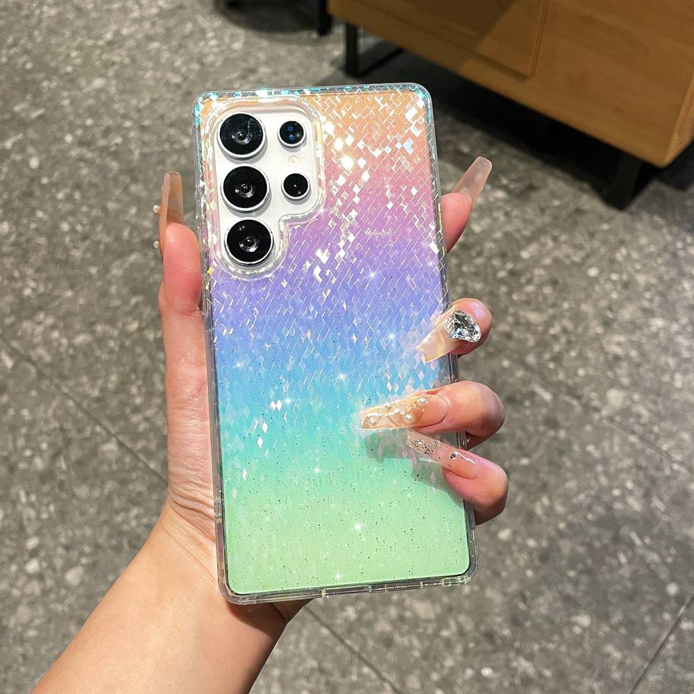 38789 Samsung S26Ultra защитная крышка-чехол пластик перелив.