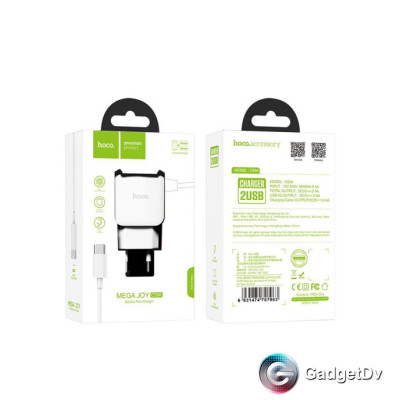 20071 СЗУ USB 2,4А + кабель Type-C, Hoco C59А