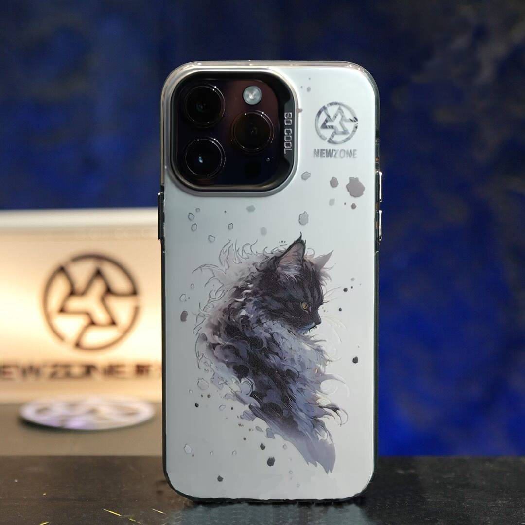 26985 iPhone 14Pro защитная крышка-чехол, с картинкой