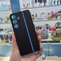 38570 Samsung S24, защитная крышка-чехол, под карбон