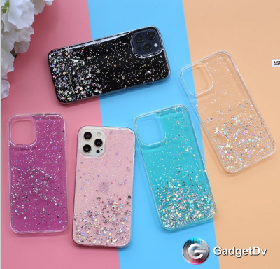 60645 Защитная крышка Honor 10X lite, силикон блестки