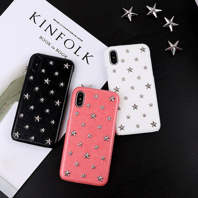 4724 iPhone X Защитная крышка кожаная Mr.orange (розовый)