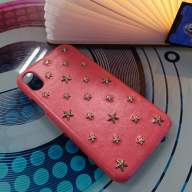 4724 iPhone X Защитная крышка кожаная Mr.orange (розовый)
