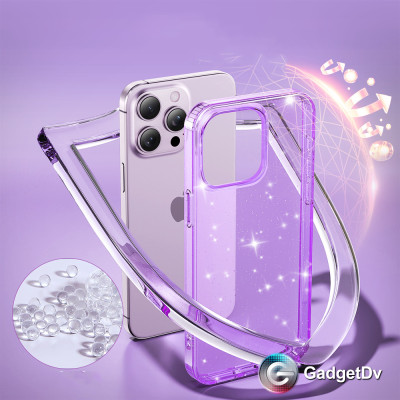 38172  iPhone 16 ProMax защитная крышка-чехол пластик с блестками