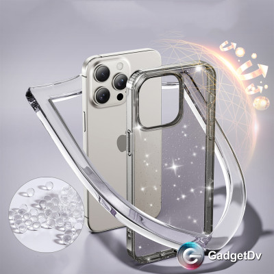 38172  iPhone 16 ProMax защитная крышка-чехол пластик с блестками