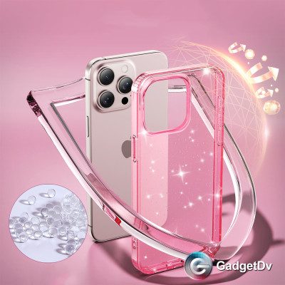 38172  iPhone 16 ProMax защитная крышка-чехол пластик с блестками