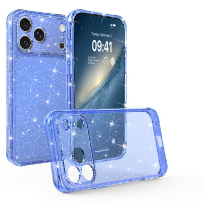 38172  iPhone 16 ProMax защитная крышка-чехол пластик с блестками
