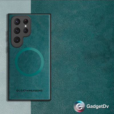 38377 Samsung S25FE защитная крышка-чехол, под кожу с MagSafe