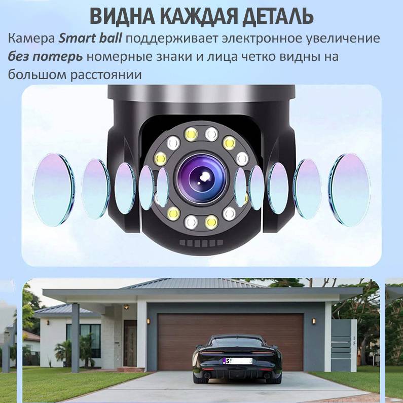 38786 Камера видеонаблюдения 4G уличная с солнечной панелью BOTEDD-203657