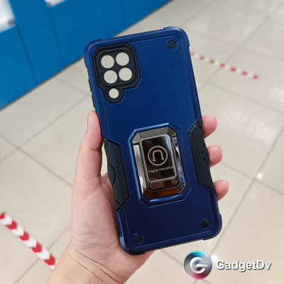 20570 Samsung A22 защитная крышка-чехол, силикон в пластике с держателем
