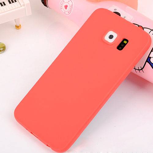 9359 Galaxy S6 Edge Защитная крышка силиконовая (красный)