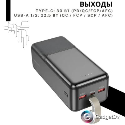 23442 Портативный аккумулятор 50000 mAh Borofon BJ33D