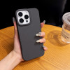 37079 iPhone 15 ProMax защитная крышка-чехол, под карбон силикон