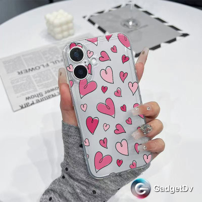 38376  iPhone 15 Защитная крышка-чехол прозрачный с рисунком