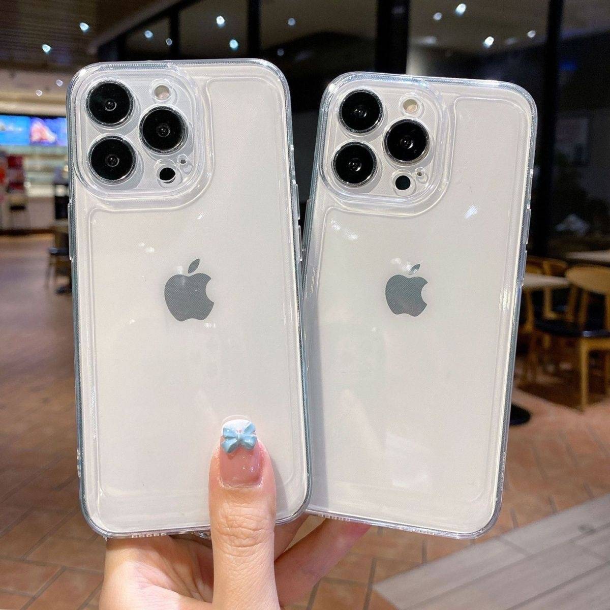 38476 iPhoen 17ProMax защитная крышка-чехол прозрачный силикон