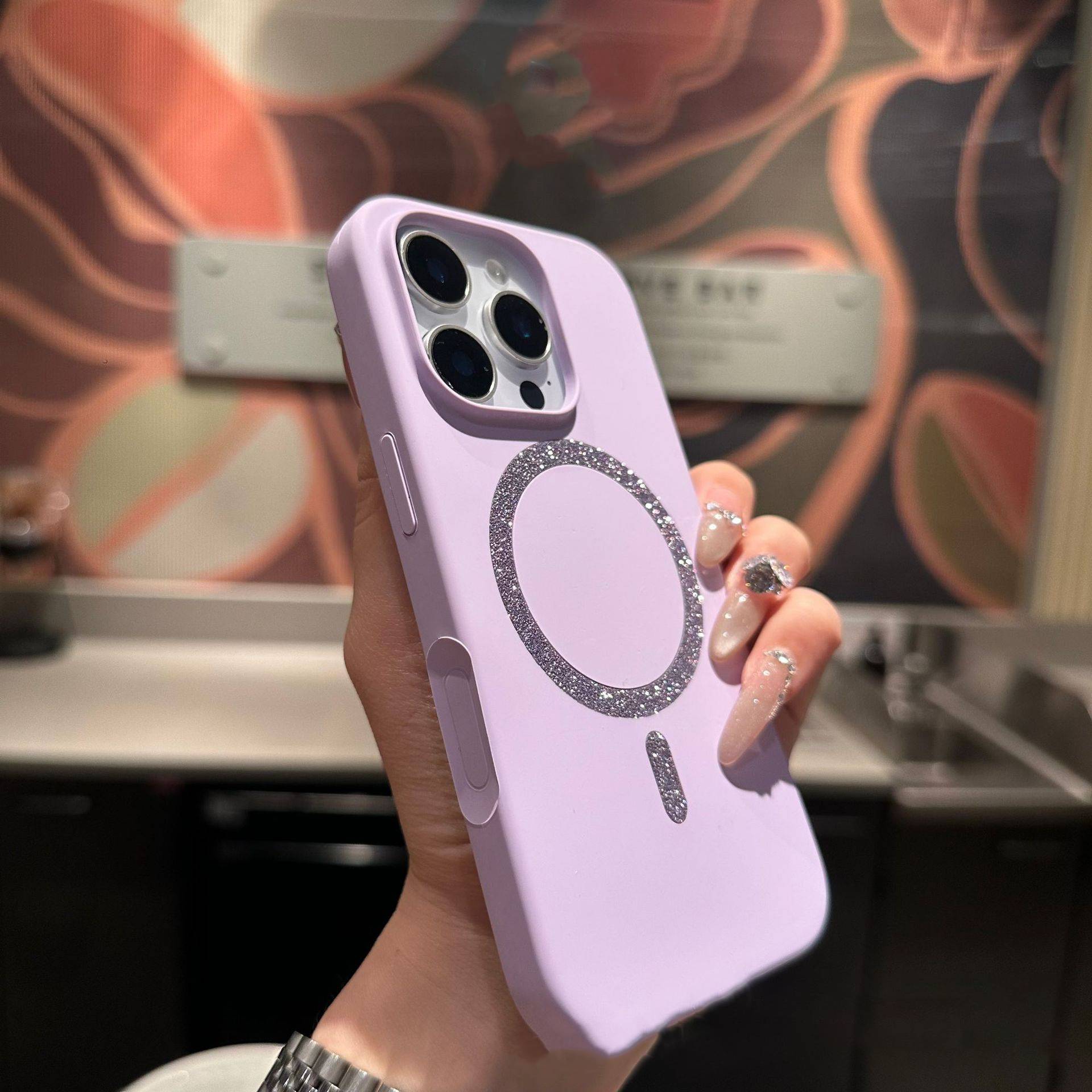 38567 iPhone 17 защитная крышка-чехол силикон с MagSafe