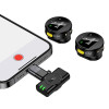 39026 Петличный беспроводной микрофон USB-C+iPhone Hoco L22