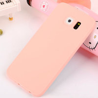 9360 Galaxy S6 Edge Защитная крышка силиконовая (розовый)