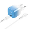 23693 СЗУ Type-C+ кабель Type-C to iPhone Hoco C101A
