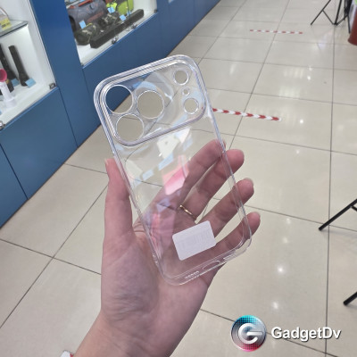 38475  iPhone 17Pro защитная крышка-чехол силикон прозрачный