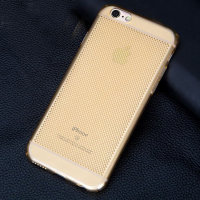 7866 iРhone 6 Защитная крышка пластиковая (золото)