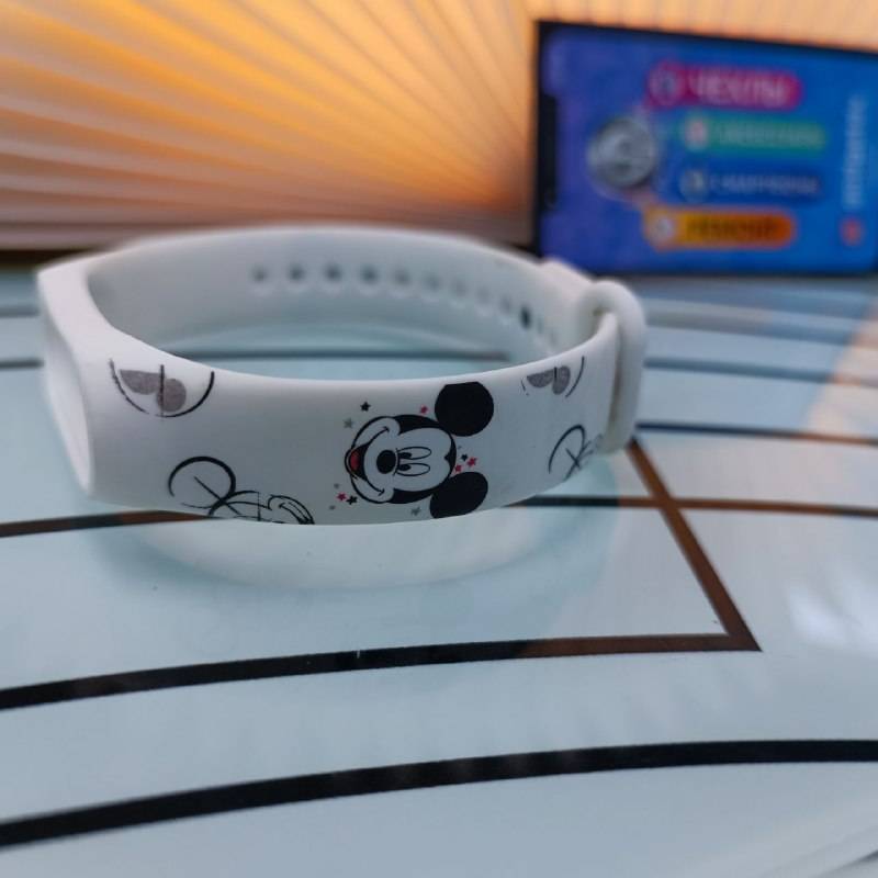 60852 Браслет силиконовый Xiaomi Mi Band 3/4 с рисунком