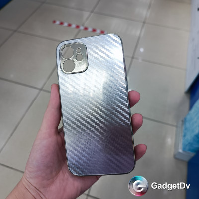 20572  iPhone 12/12Pro защитная крышка-чехол, карбон