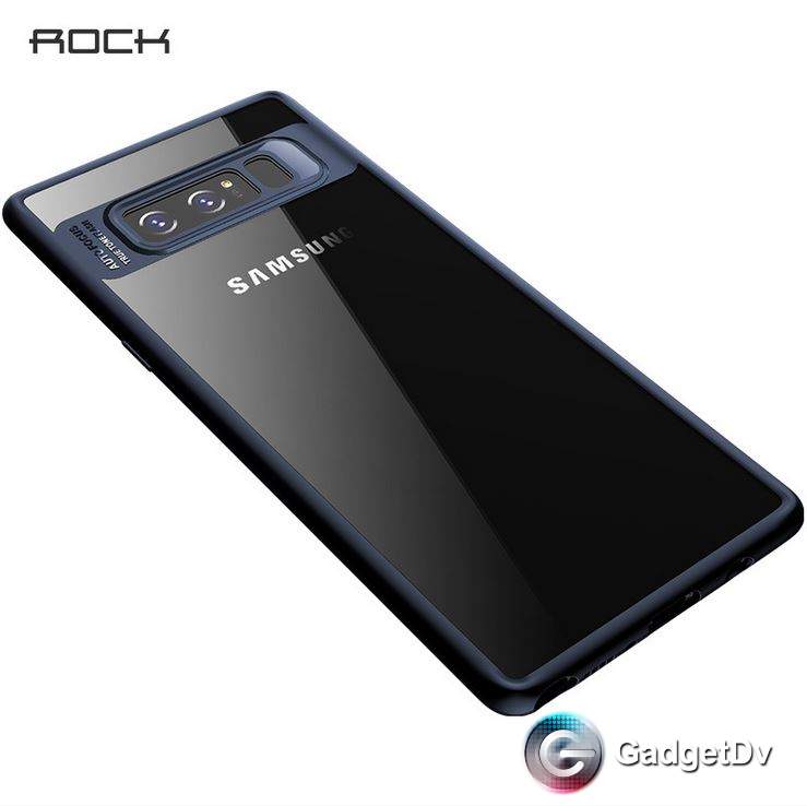 5129 Galaxy Note 8 Защитная крышка силикон/пластик Rock (синий)
