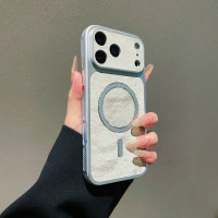 39225 iPhone 16 ProMax защитная крышка-чехол бархатная