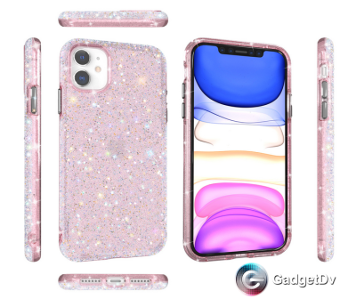 60649  iPhone 12 Pro Max защитная крышка-чехол, Блестки