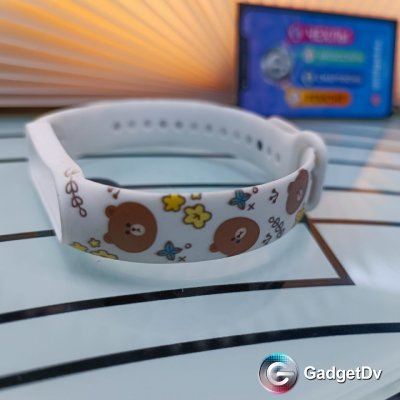 60853 Браслет силиконовый Xiaomi Mi Band 5 с рисунком