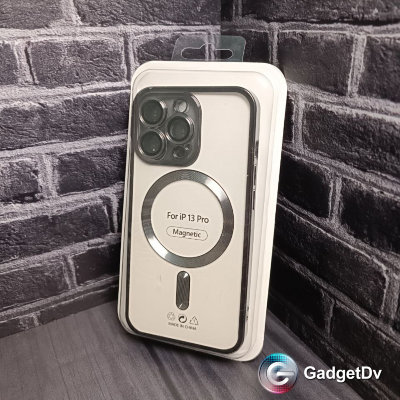 22044  iPhone13 ProMax защитная крышка-чехол, магнитная с окантовкой
