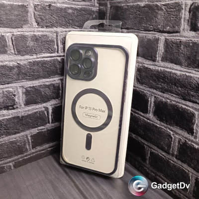 22044  iPhone13 ProMax защитная крышка-чехол, магнитная с окантовкой
