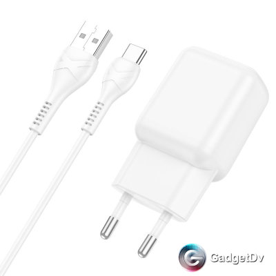 27083 СЗУ USB 2,4А + кабель Type-C, Hoco C96A