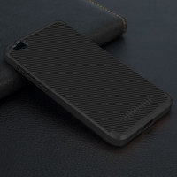 2840 Защитная крышка Xiaomi Redmi 4A пластик/силикон (черный)