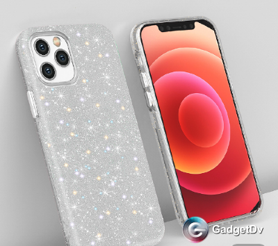 60648  iPhone 12/12Pro защитная крышка-чехол "Блестки"