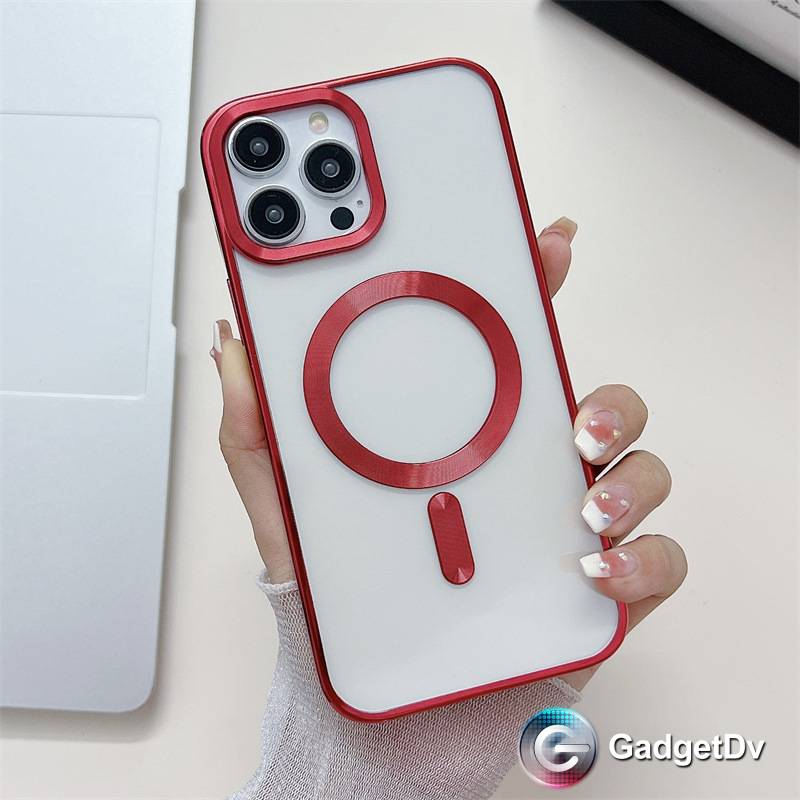 26992 iPhone 15 ProMax защитная крышка-чехол, магнитная с окантовкой