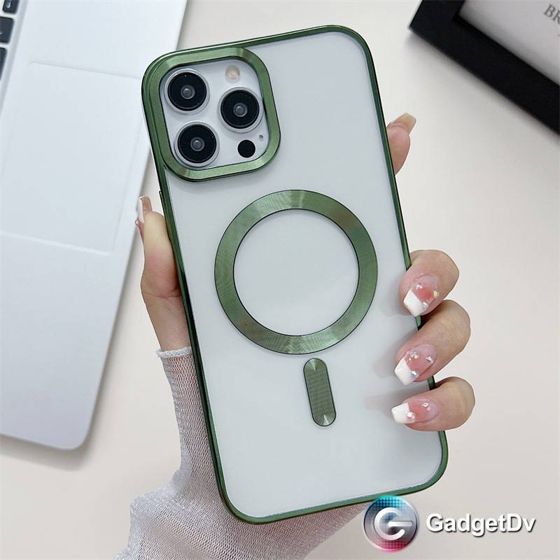 26992 iPhone 15 ProMax защитная крышка-чехол, магнитная с окантовкой