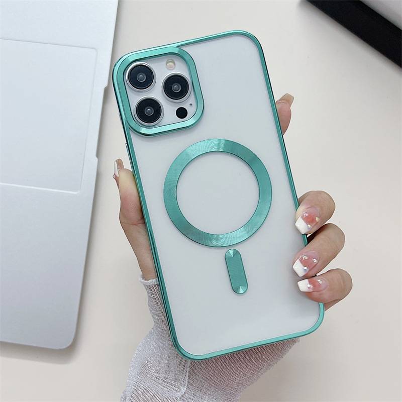 26992 iPhone 15 ProMax защитная крышка-чехол, магнитная с окантовкой