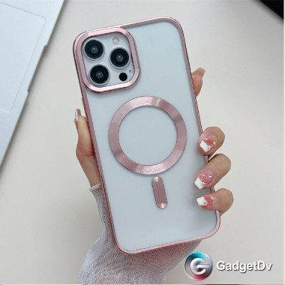 26992  iPhone 15 ProMax защитная крышка-чехол, магнитная с окантовкой
