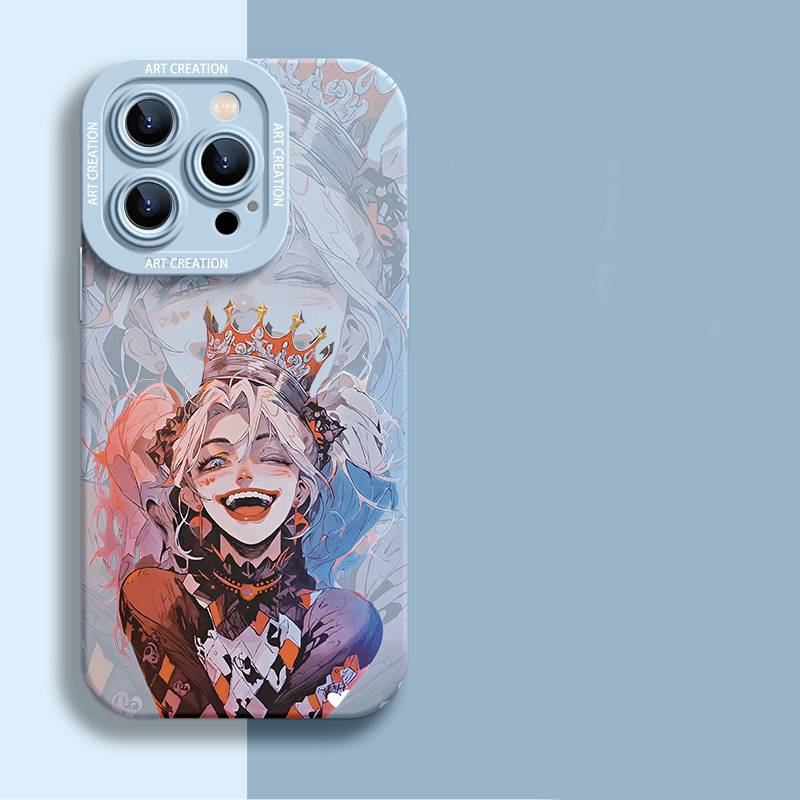 34071 iPhone 15 защитная крышка-чехол, силикон с рисунком