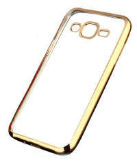 16-618 Galaxy J1 (2016) Защитная крышка силиконовая (золото)